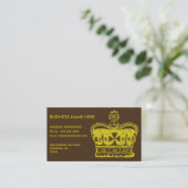 Carte De Visite Graphisme Couronne Royale (Debout devant)