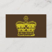 Carte De Visite Graphisme Couronne Royale (Dos)