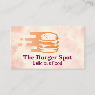 Carte De Visite Graphisme de burger volant Restaurant