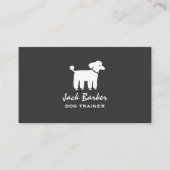 Carte De Visite Graphisme de Caniche Blanc (Devant)