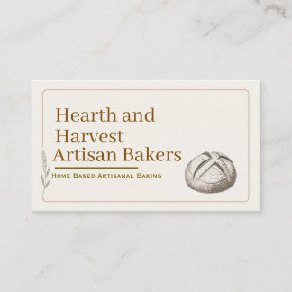 Carte De Visite Graphisme de pain rond petit boulanger artisan min