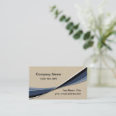 Carte De Visite Graphisme moderne tendance Tan Blue (Debout devant)