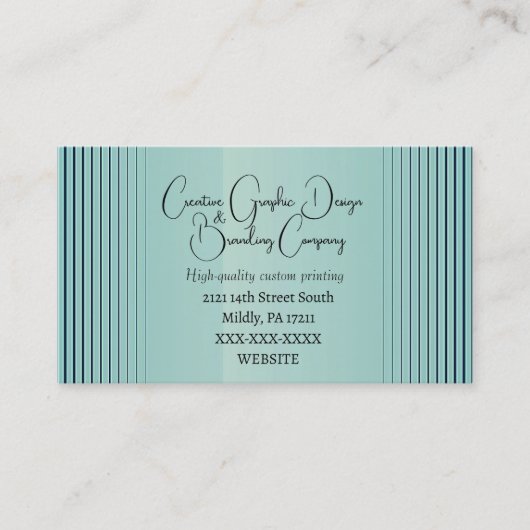Carte de visite « Graphiste et Branding » (Devant)