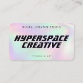 Carte De Visite Graphiste Holographique (Devant)