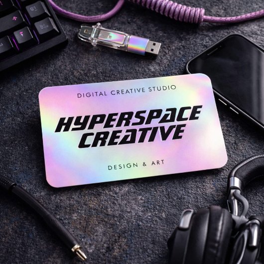 Carte De Visite Graphiste Holographique