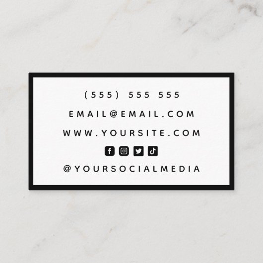 Carte De Visite Graphiste Illustrator Pop Art Social Media (Dos)