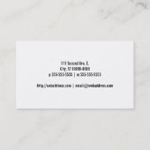 Carte De Visite Graphiste Professionnel Ballon Bleu Moderne (Dos)