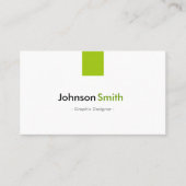 Carte De Visite Graphiste - Simple Mint Green (Devant)