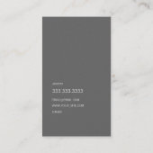 Carte De Visite Graphite de Groupon et or (Dos)