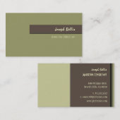 Carte de visite, gras {arrière - plan personnalisa (Devant / Derrière)