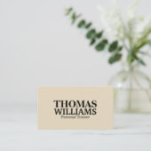 Carte De Visite Gras Black and Grey Personal Trainer (Debout devant)