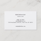 Carte De Visite Gras Chic Modern Sequin Or et noir strié (Dos)