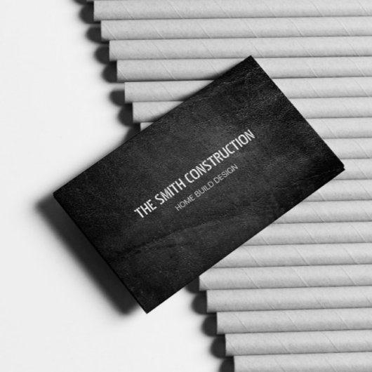 Carte De Visite Gras Constructions Modernes Béton Noir Texté