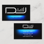 Carte De Visite Gras DJ equalizer musical (Devant / Derrière)