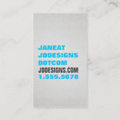 Carte De Visite gras et élégant (Dos)