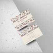 Carte De Visite gras et élégant | Moderne Chic élégant Floral