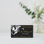 Carte De Visite Gras Flower Summer Spring Daylial Floral (Debout devant)