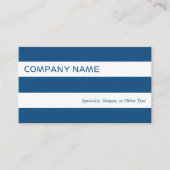 Carte De Visite Gras Gris Bleu Blanc Moderne (Devant)