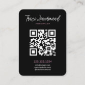 Carte De Visite Gras Hair Stylist Social Media Layout (Dos)