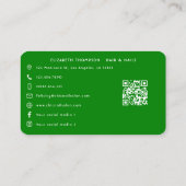 Carte De Visite Gras mexicain Nail Salon (Dos)