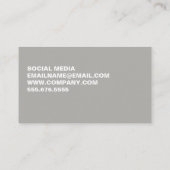 Carte De Visite Gras minimaliste (Dos)