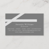 Carte De Visite Gras, minimaliste (Dos)