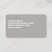 Carte De Visite Gras minimaliste (Dos)