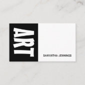 Carte De Visite Gras moderne, Artiste professionnel (Devant)