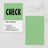 Carte De Visite Gras moderne, Club d'échecs, Joueur d'échecs/Ensei (Devant / Derrière)