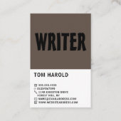 Carte De Visite Gras moderne, écrivains (Devant)