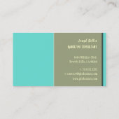 Carte de visite, gras {personnalisable arrière - p (Dos)