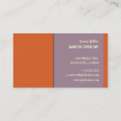 Carte de visite, gras {personnalisable arrière - p (Dos)