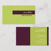 Carte de visite, gras {personnalisable arrière - p (Devant / Derrière)