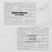 Carte De Visite Gras Pierre murale en texte unique moderne profess (Devant / Derrière)