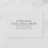 Carte De Visite Gras Répéter Eyelashes Salon Nails rose (Dos)