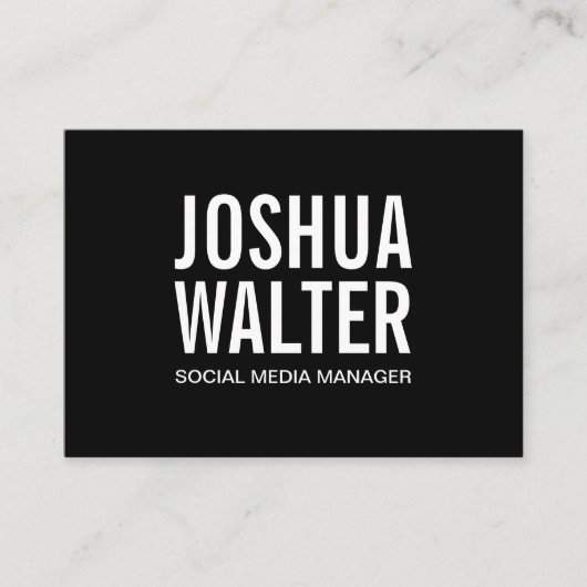 Carte De Visite Gras simple (Devant)