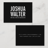 Carte De Visite Gras simple (Devant / Derrière)