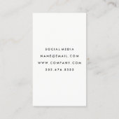 Carte De Visite Gras simple (rose) (Dos)