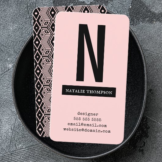 Carte De Visite Gras Simple tendance Professionnel Moderne Minimal