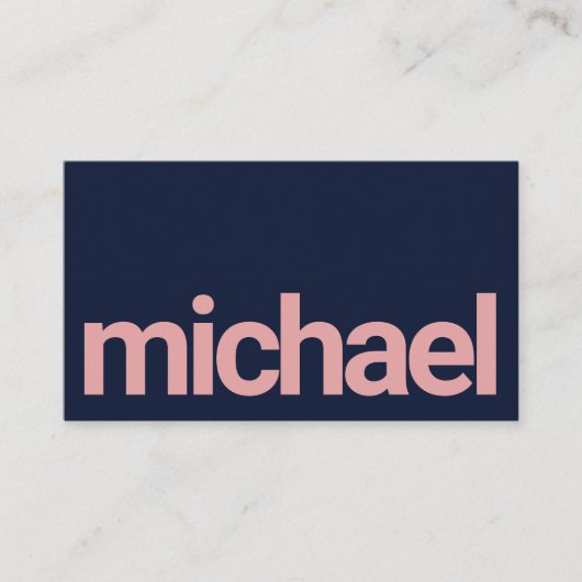 Carte De Visite Gras Simplicité rose et code qualité scannable mar (Devant)