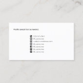 Carte De Visite Gras Social Media Icon Photoshop (Dos)