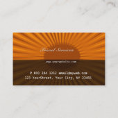 Carte De Visite Gras Sun Rising Travel Agent Vacance (Dos)