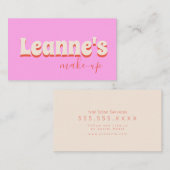 Carte De Visite Gras Super Salon de maquillage Nails tendance  (Devant / Derrière)