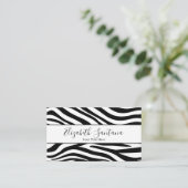 Carte De Visite Gras Zebra Print (Debout devant)