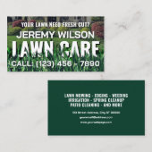 Carte De Visite Grass cutting inspired lawn care (Devant / Derrière)