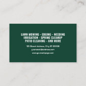 Carte De Visite Grass cutting inspired lawn care (Dos)