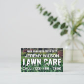 Carte De Visite Grass cutting inspired lawn care (Debout devant)