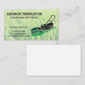 Carte De Visite Grass | Lawn Mower | Landscaping Industry (Devant / Derrière)