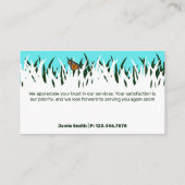 Carte De Visite Gratitude de la nature : 🦋 Merci à papillon 🌿 pe (Dos)