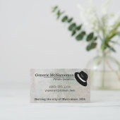 Carte de visite graveleux dur avec le calendrier (Debout devant)